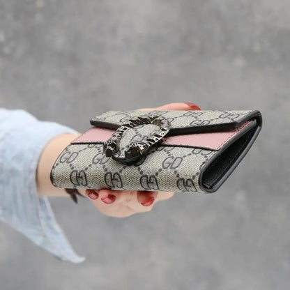 New Style Women's Short Wallet Female Student Three-Fold